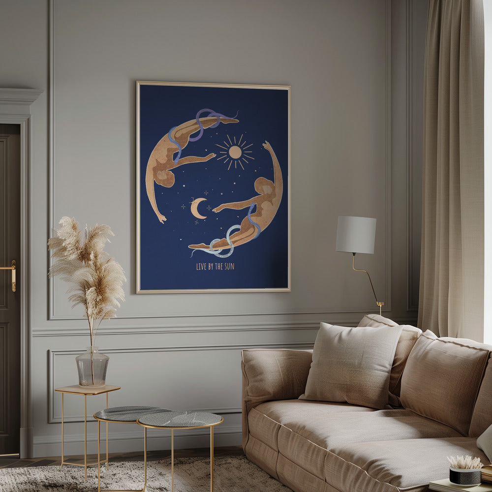 Wall art Spiritual Feminine Energy, Sun, Moon, Snake, Venus..
