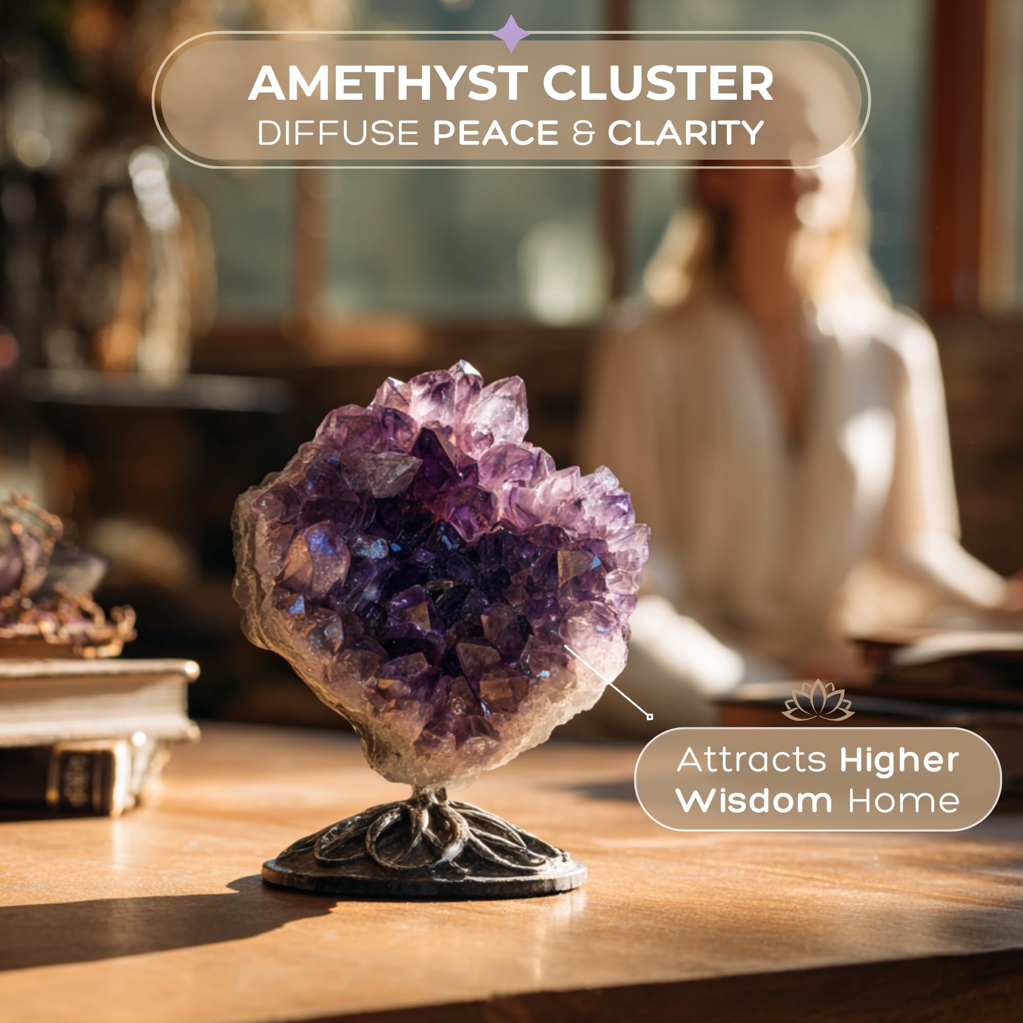 Anima Premium Rose Quartz Crystal Set for Love, Healing & Harmony – Authentic Madagascar Rose Quartz Heart Stone, Tower & Raw Crystal Presented in Elegant Wooden Gift Box – Responsibly Sourced