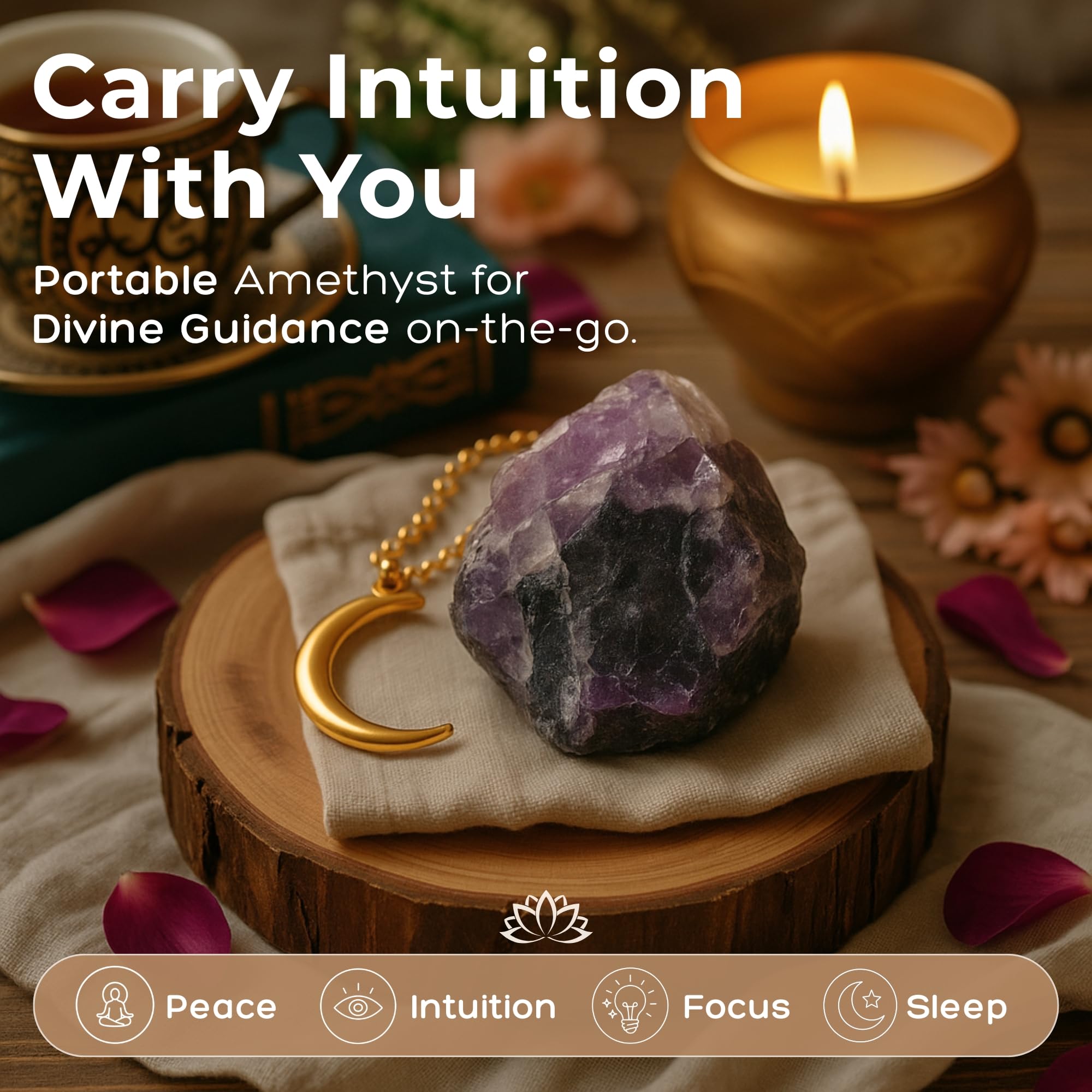 Anima Premium Rose Quartz Crystal Set for Love, Healing & Harmony – Authentic Madagascar Rose Quartz Heart Stone, Tower & Raw Crystal Presented in Elegant Wooden Gift Box – Responsibly Sourced