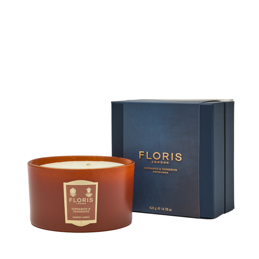 CINNAMON & TANGERINE DELUXE THREE WICK CANDLE