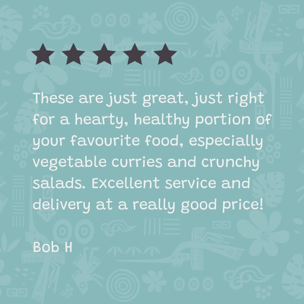 Patterned Coconut Bowl & Spoon Single Set