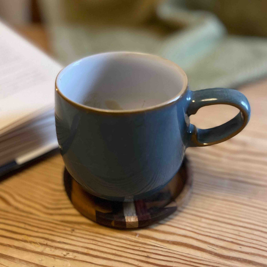 Unique Handmade End Grain Wooden Coasters (Set of 2 or 4)