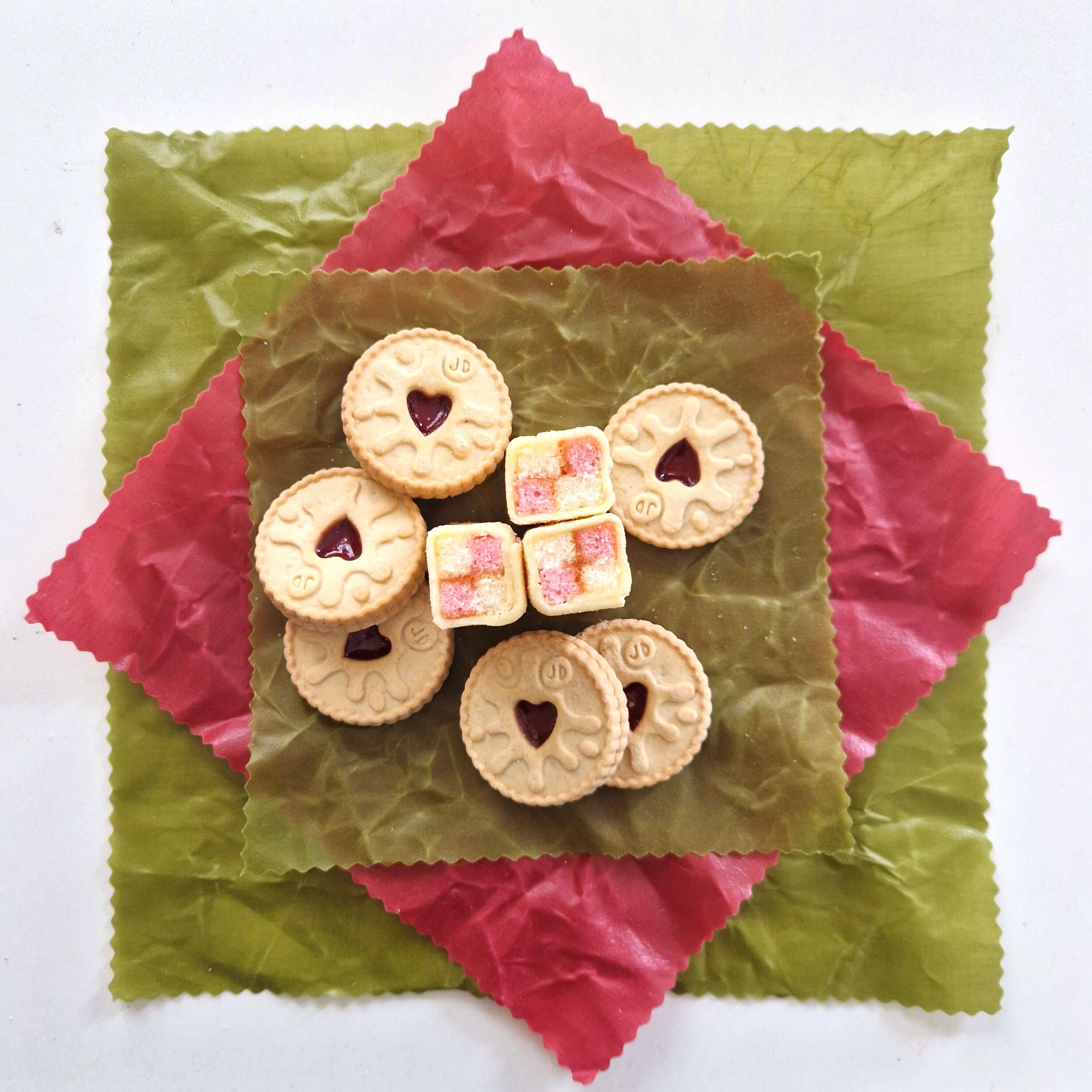 *Set of 3 Handmade Beeswax Wraps | Earth Tones Sage